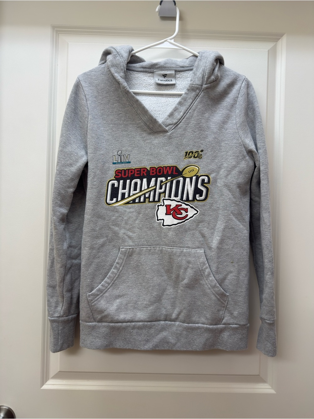 Fanatics Gray Kansas City Chiefs Super Bowl Champions Hoodie